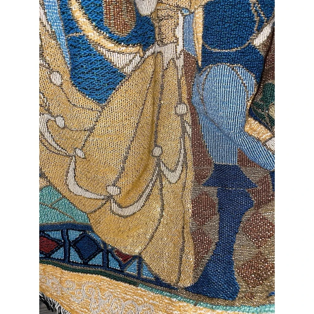 DISNEY PARKS BEAUTY AND THE BEAST TAPESTRY THROW BLANKET 52